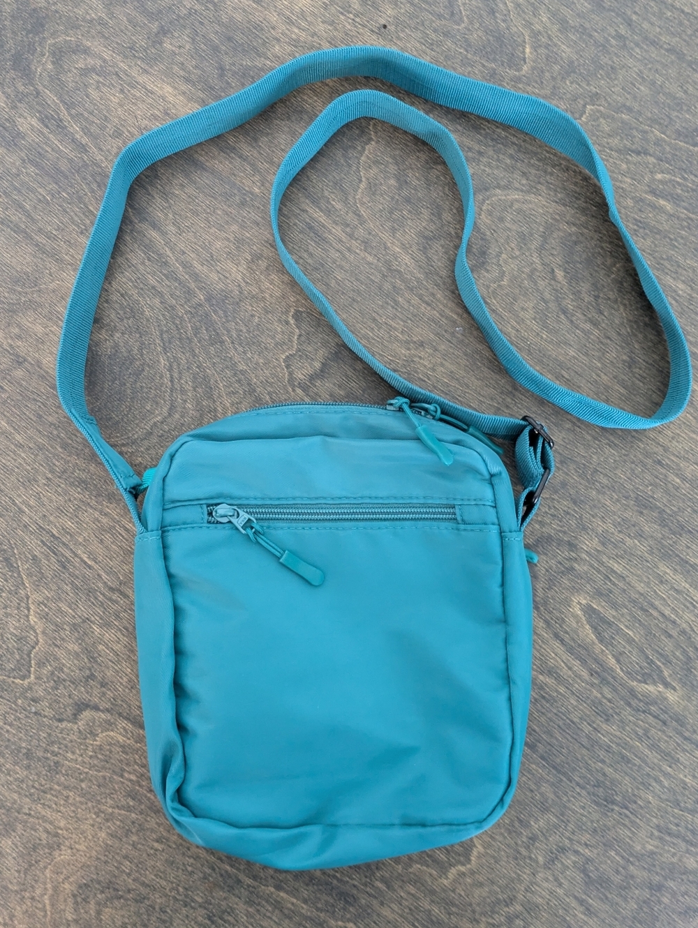 The Foldie Sling Bag Teal Crossbody Secure Travel - Picture 4 of 7